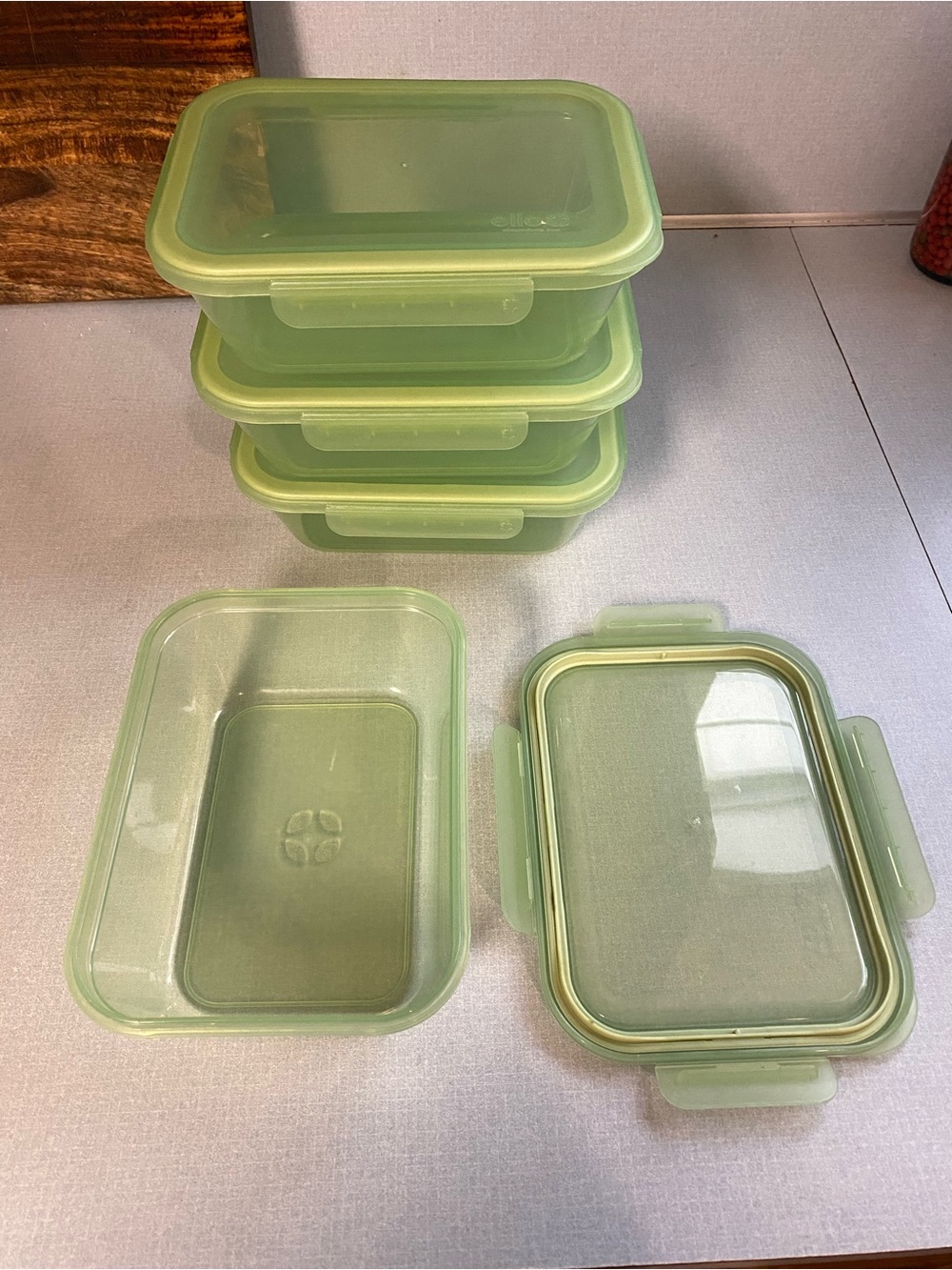 Green Food Storage Containers - Airtight Meal Prep Set